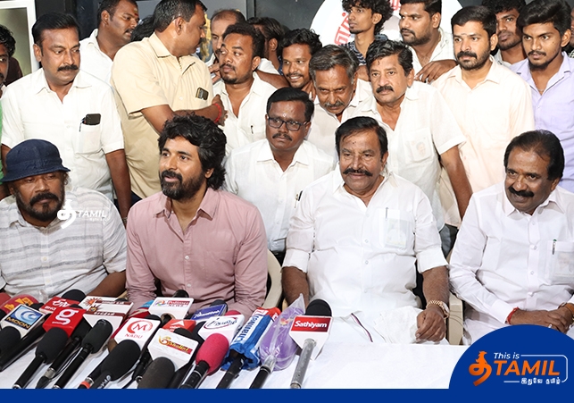 actor sivakarthikeyan and minister k.n.nehru 